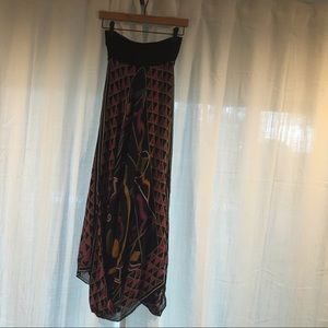 Strapless Nicole Miller dress