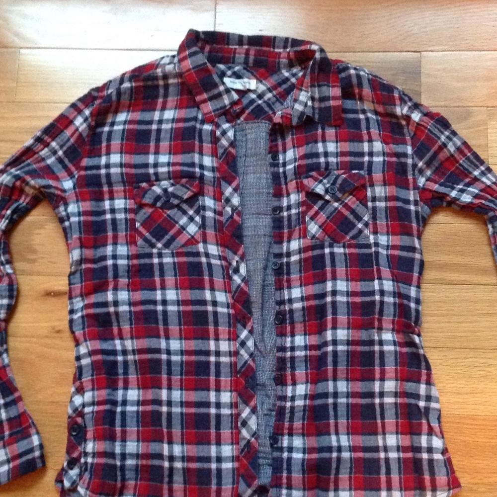 Light weight, soft button up.