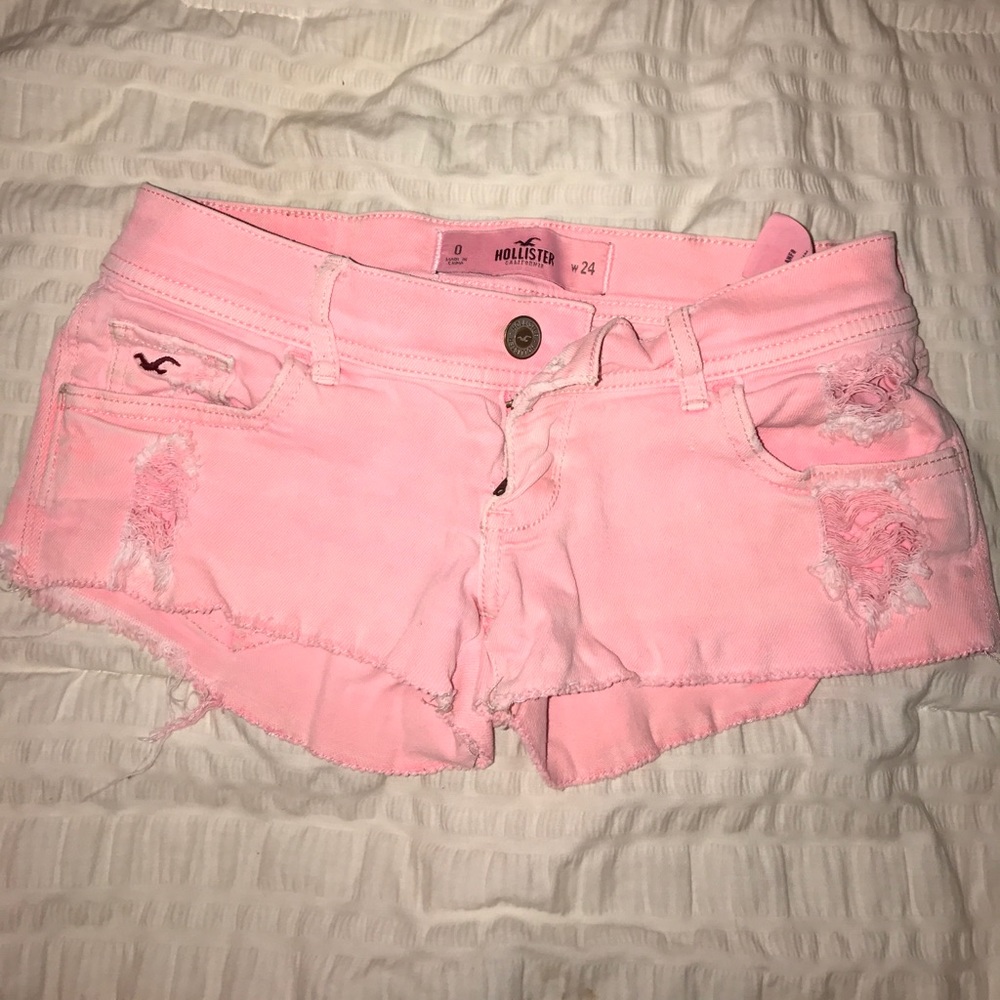 light pink hollister shorts