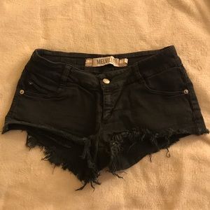 BLACK BRANDY MELVILLE JEAN SHORTS