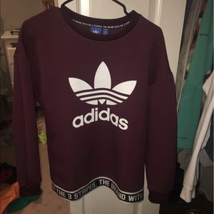 Maroon Adidas Sweatshirt