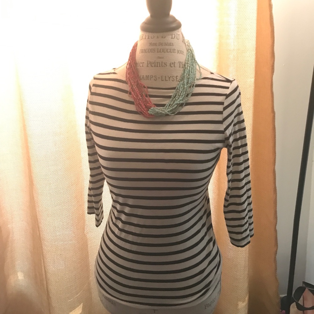Striped Boatneck T-shirt