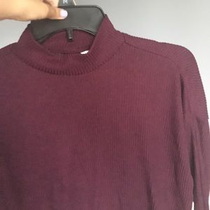 Purple mock turtleneck h&m sweater