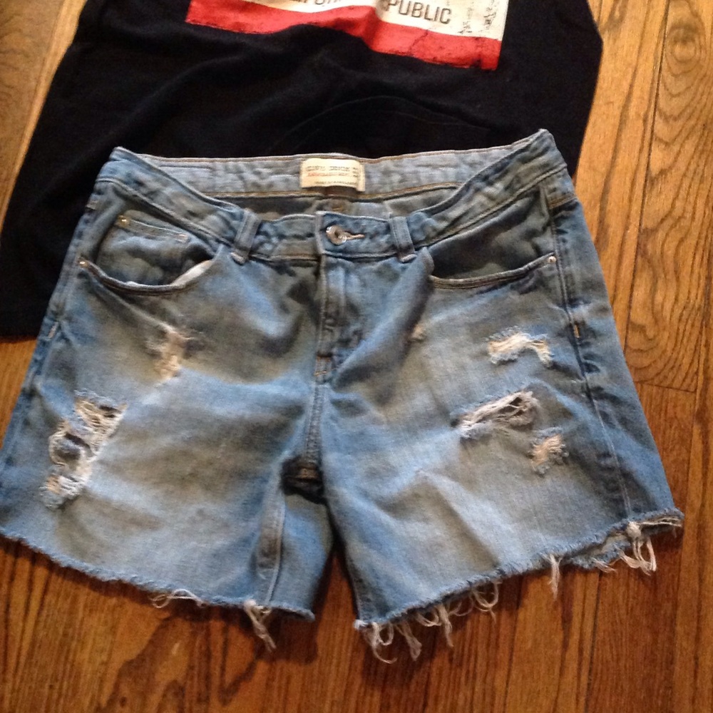 Zara denim shorts