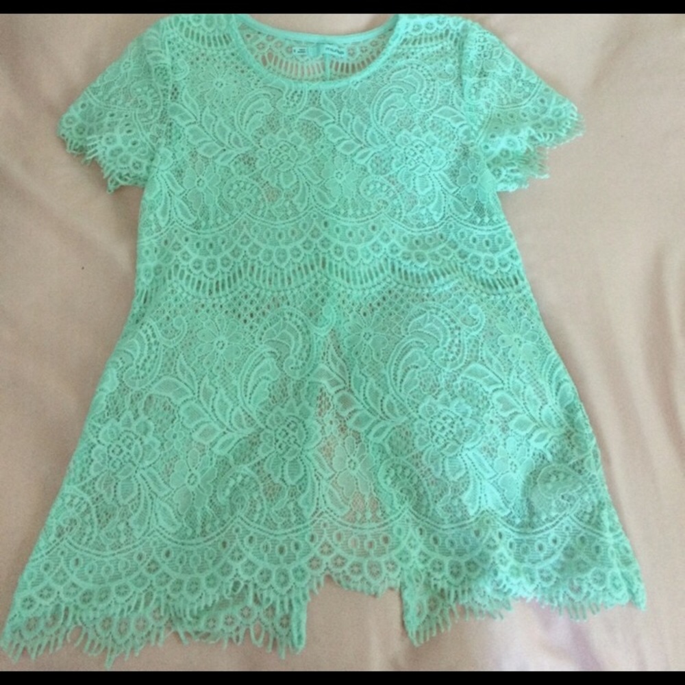 Mint Lace Top by Maurice's