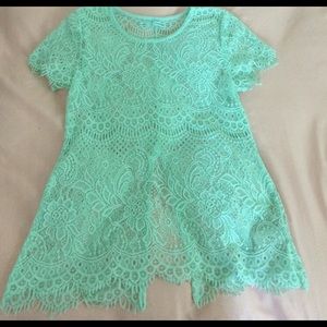Mint Lace Top by Maurice's
