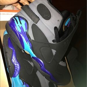 Air Jordan 8 (VII) retro aquas black