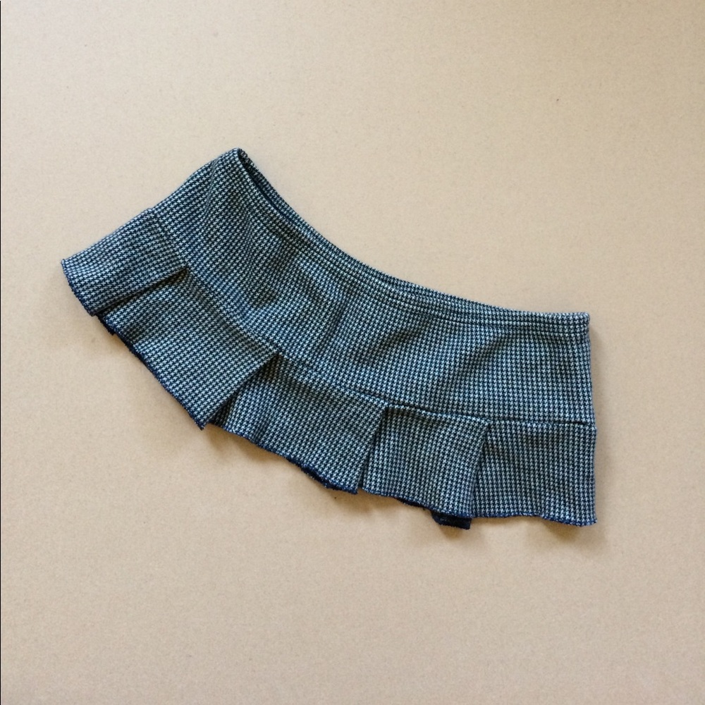 Dark Brown Plaid Schoolgirl Sexy Booty Skirt