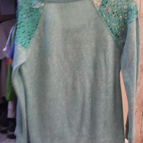 -SOLD -Soft Sweatshirt with lace - Picture 2 of 3