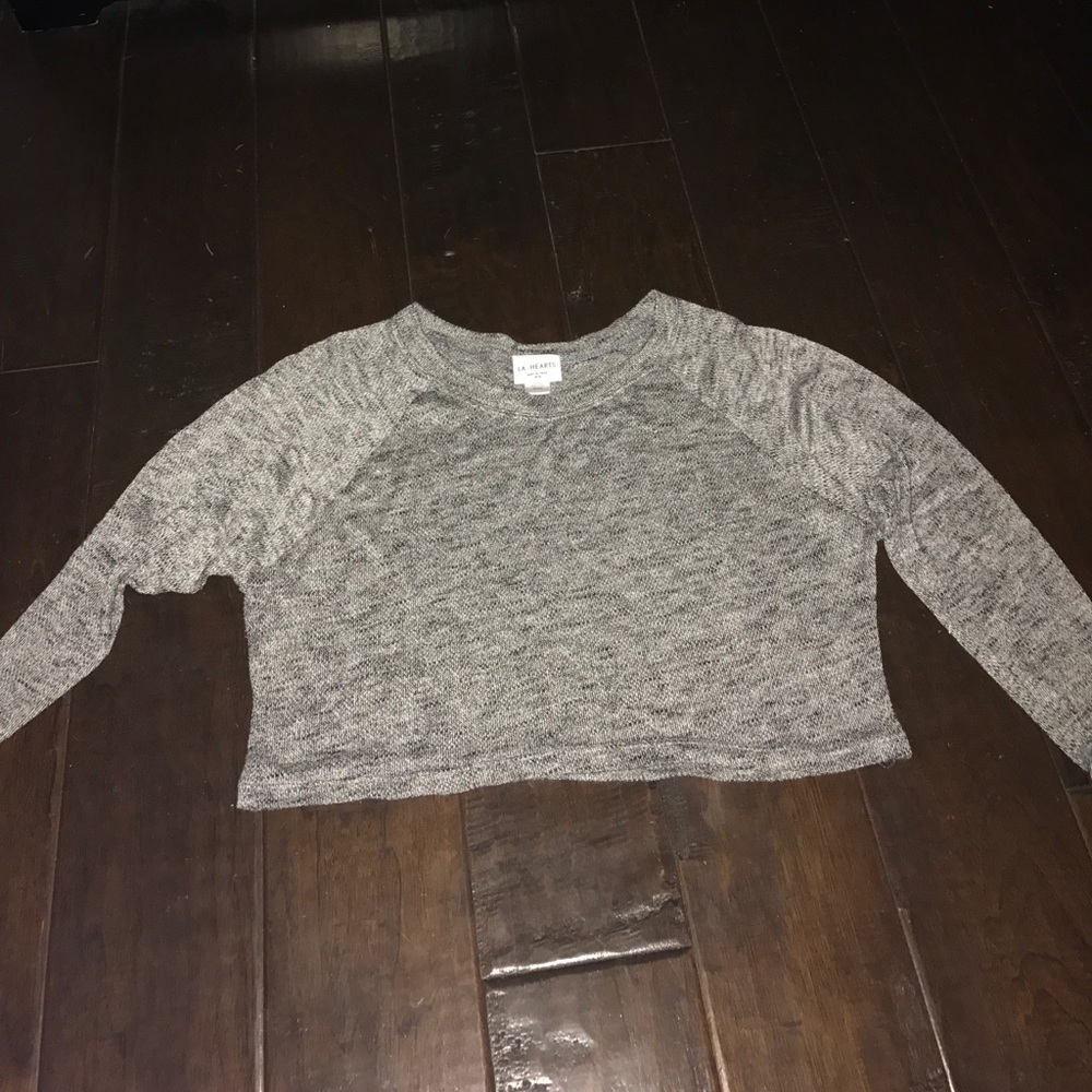 LA hearts cropped sweater (thin)