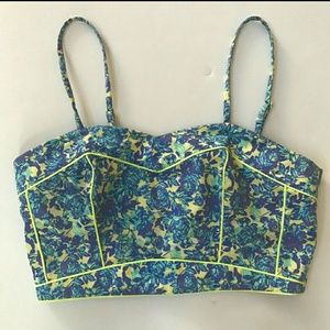 TopShop Floral Crop Top
