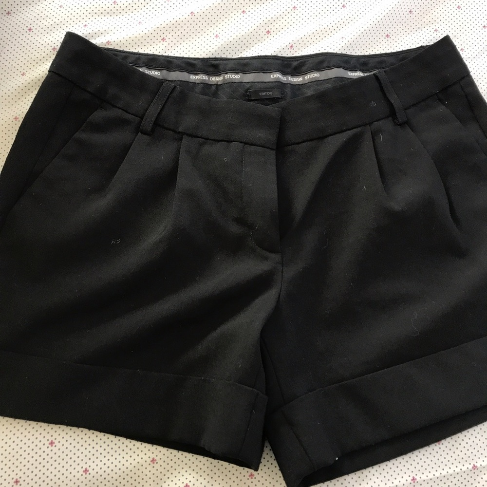 Black dress shorts