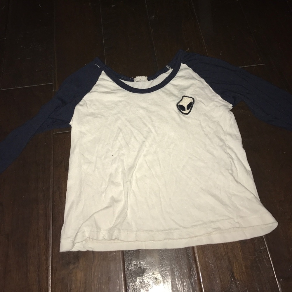 cropped brandy alien shirt