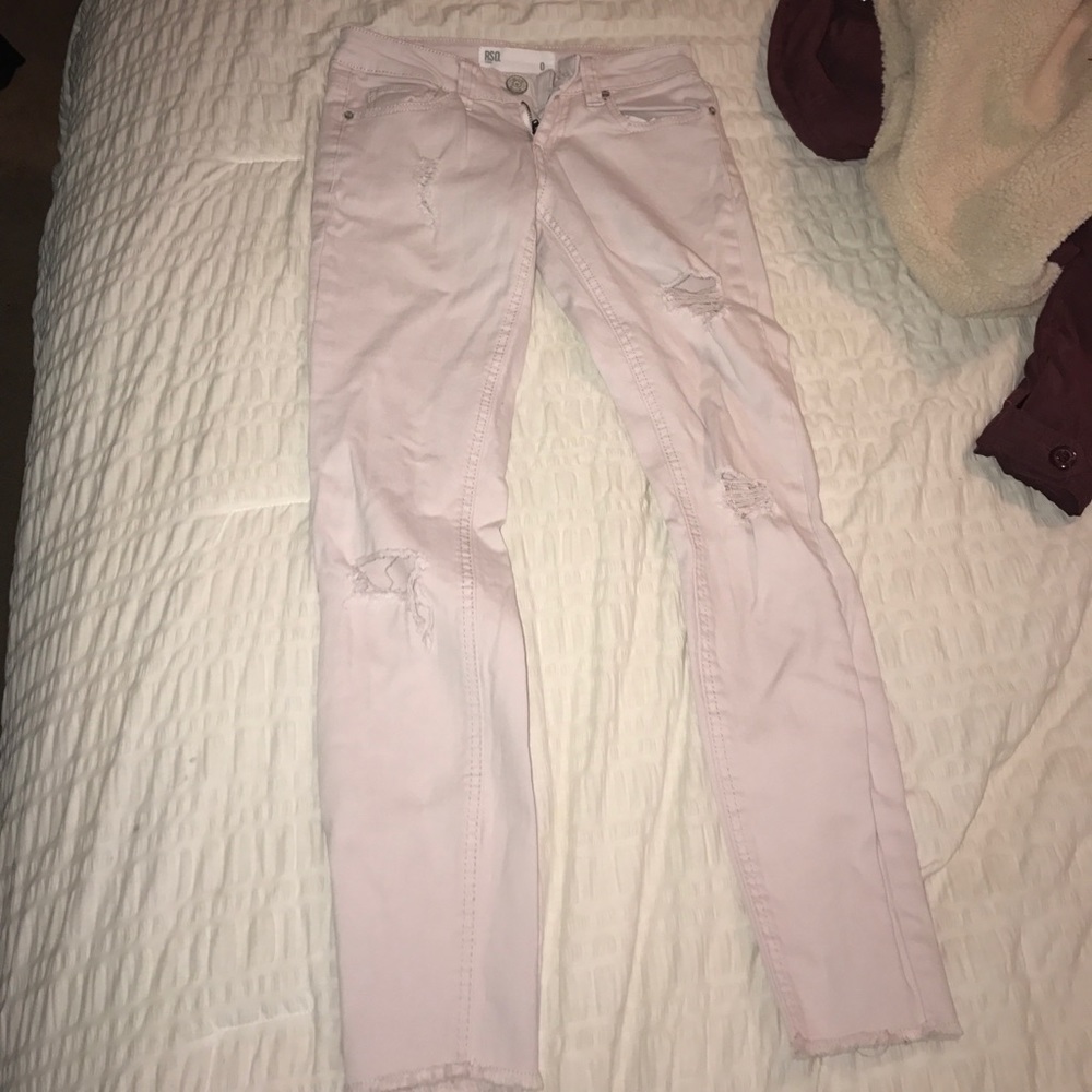 light pink jeans