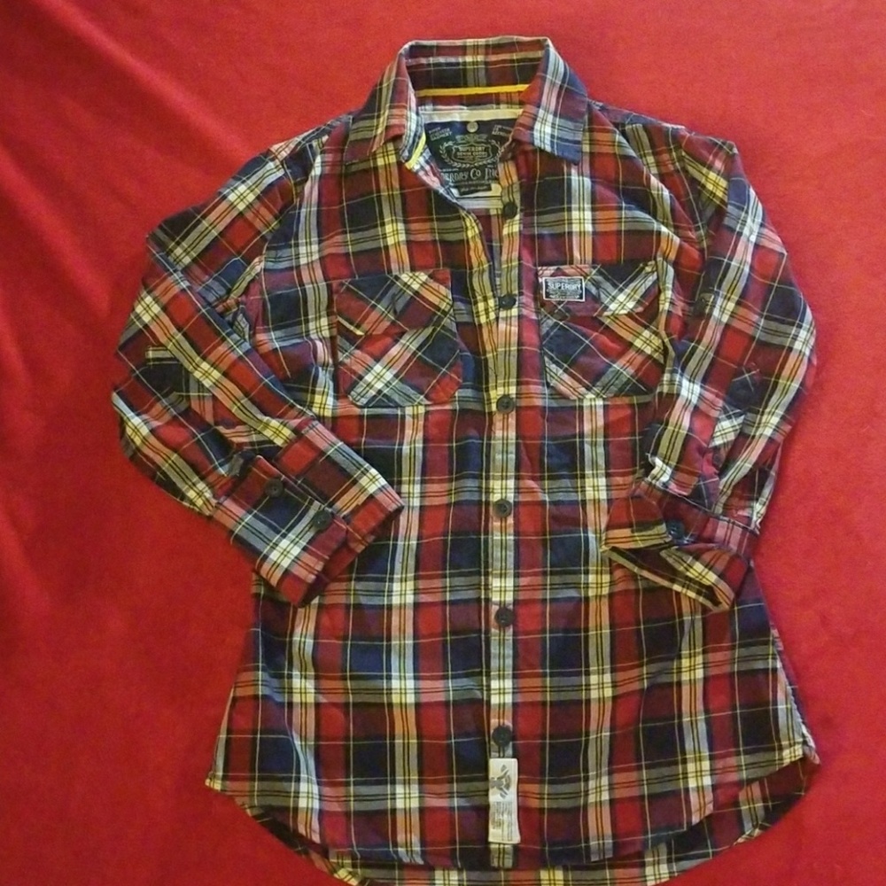 Superdry plaid shirt.