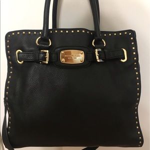 Michael Kors Leather Hamilton Large Satchel
