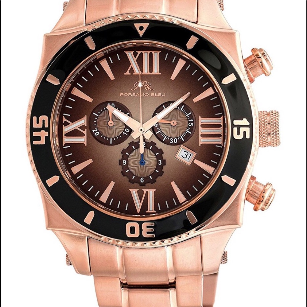 Porsamo Bleu Milan G Noir Stainless Steel Rose