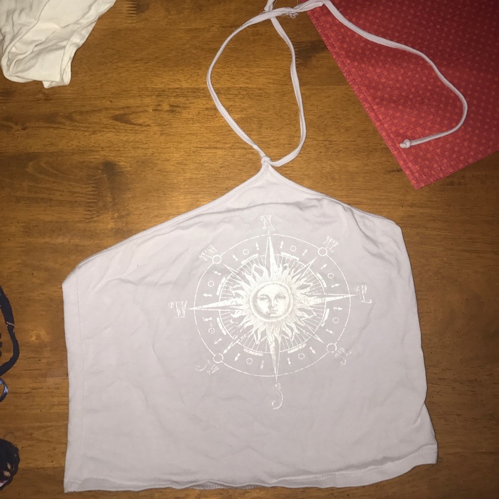 LA hearts crop tank top