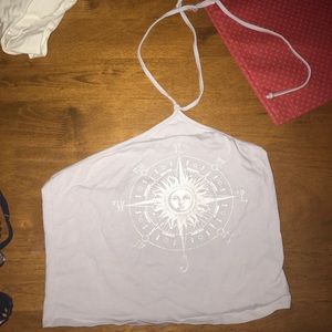 LA hearts crop tank top