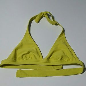 OLD NAVY YELLOW HALTER BIKINI TOP MEDIUM