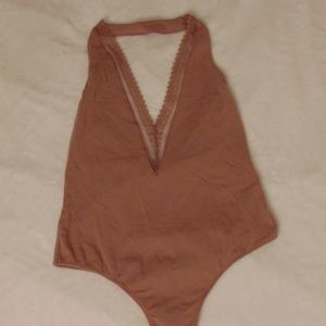 Deep Lace V-neck Bodysuit