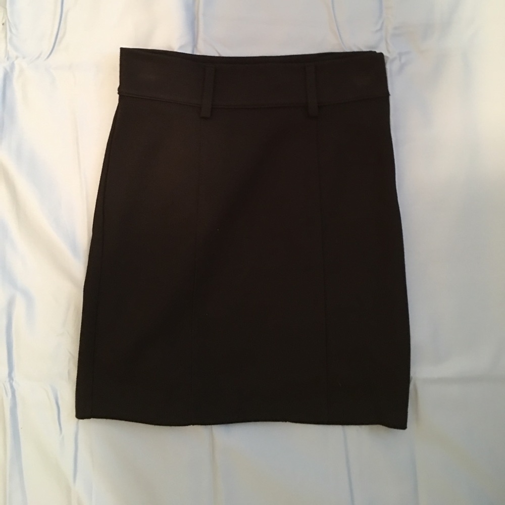 Black mini skirt