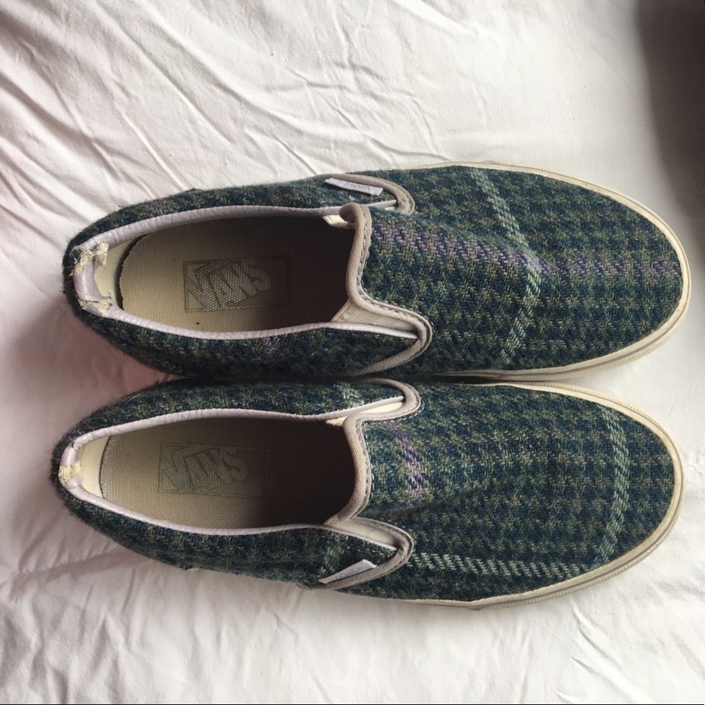 Houndstooth Slip On Vans