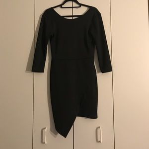 Asos- Club L Little Black Dress w/ Asymmetric Hem