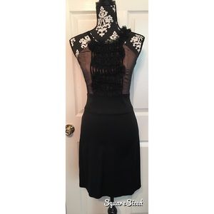 BCBG Black/Nude sleeveless dress