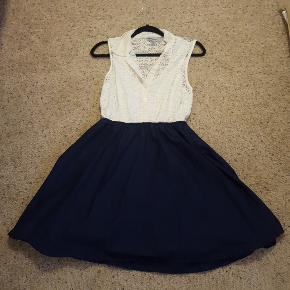 NWOT Bailey Blue Lace Top Dress (L)