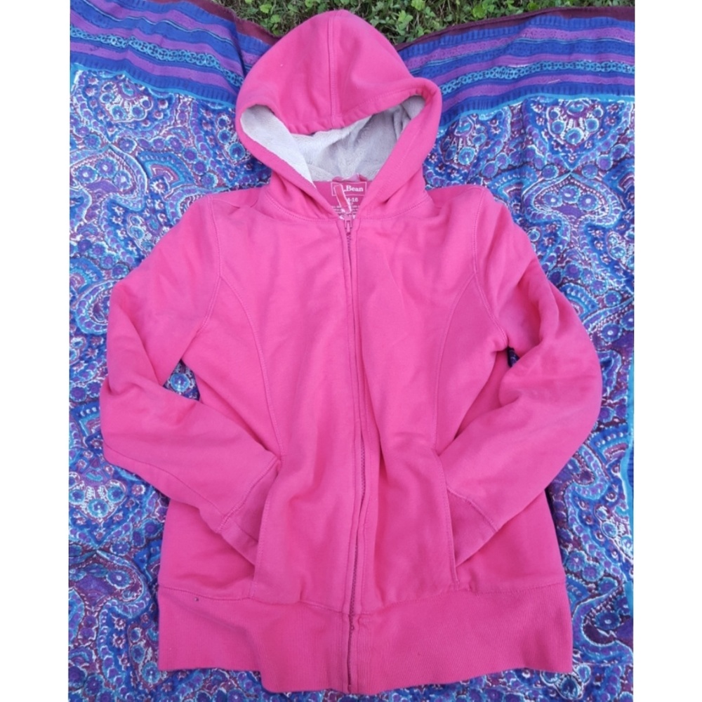 LL Bean fleece zip hoodie, sweatshirt