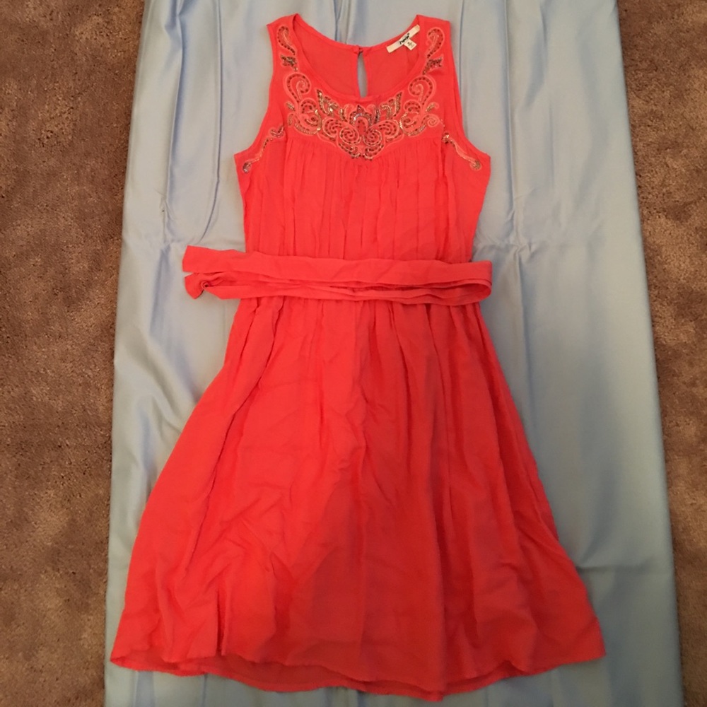 Coral dress