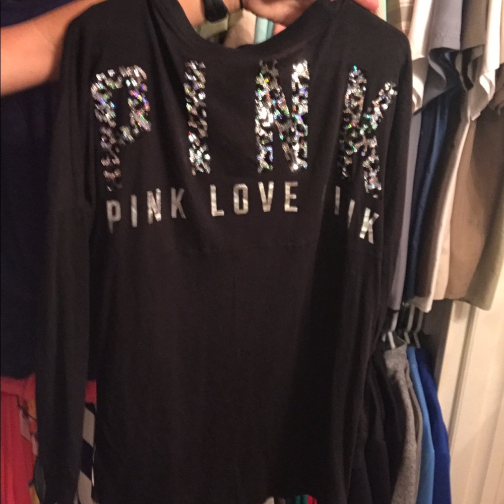 Victoria secret Pink sparkly crew