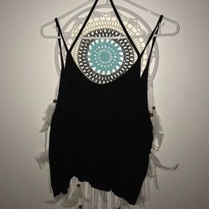 Black tank top