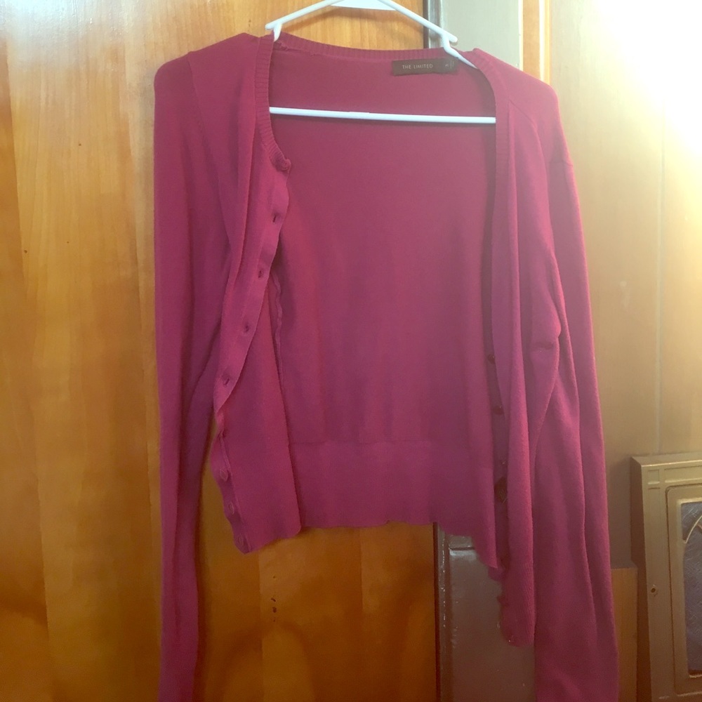 Maroon cardigan