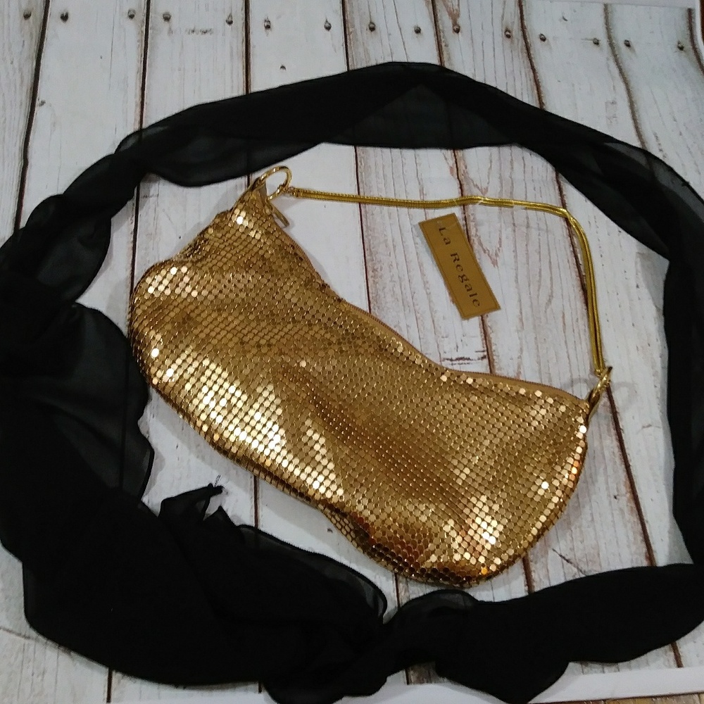 Gold formal purse