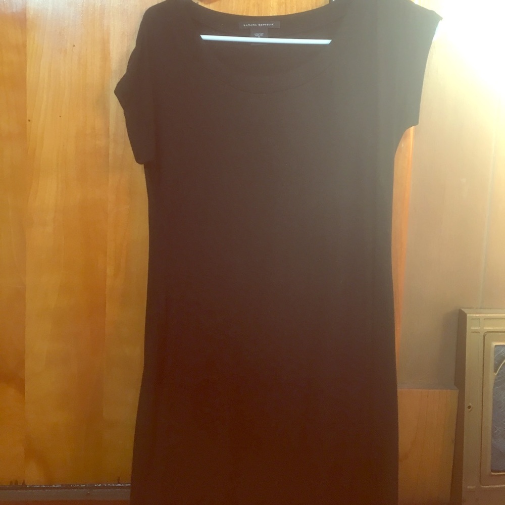 Knee length little black dress