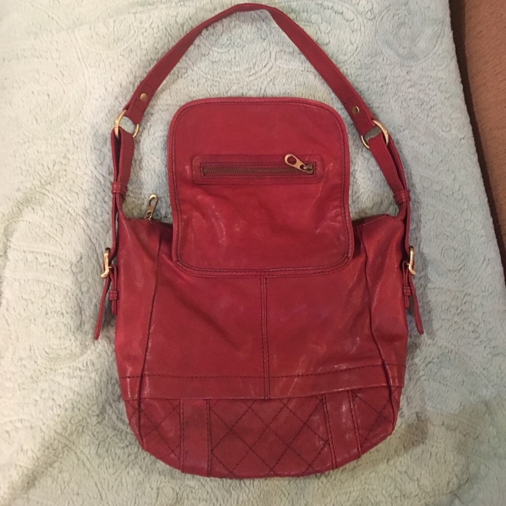 Marc New York Red Leather Bag - Picture 4 of 5
