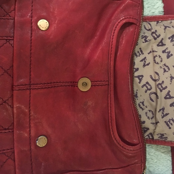 Marc New York Red Leather Bag - Picture 5 of 5
