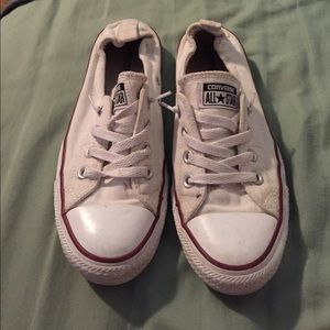 White Converse Slip-Ons