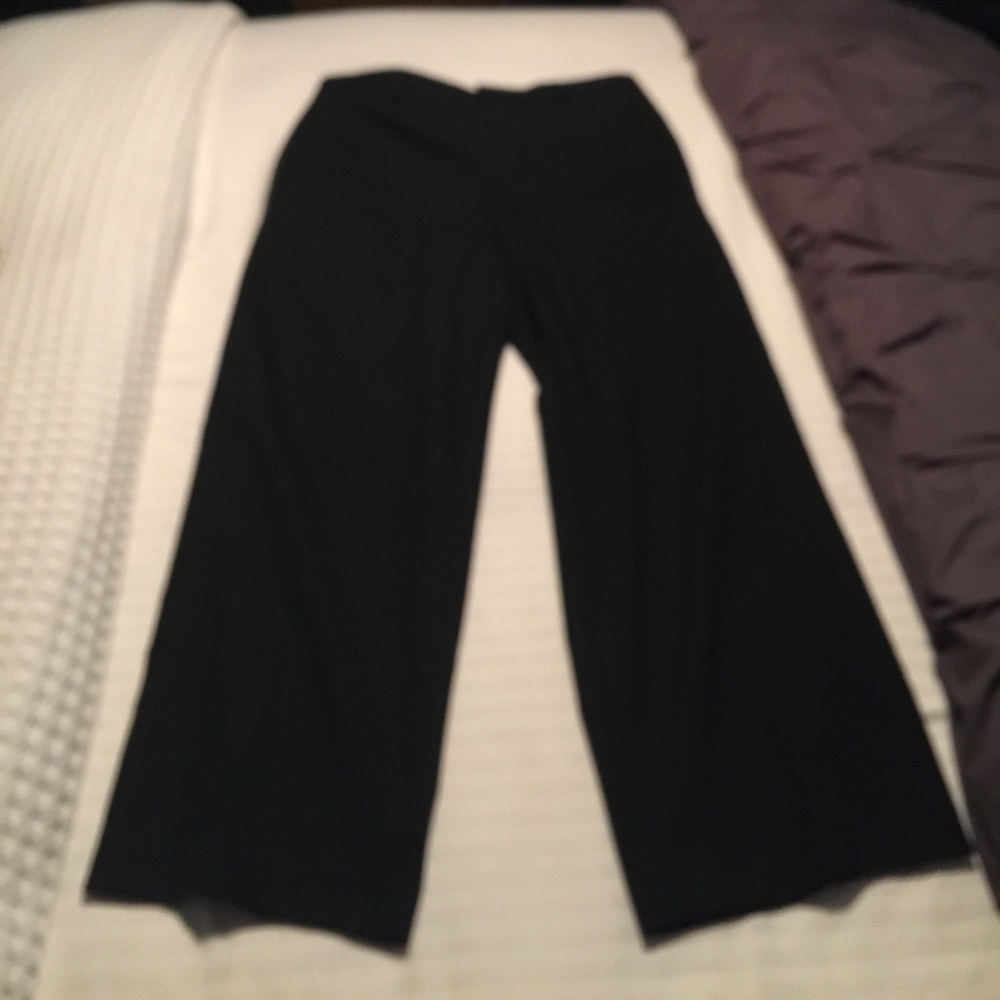 Cropped wide leg tux pant