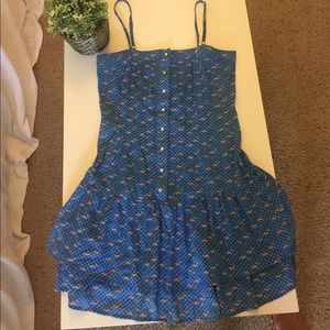 Le Tigre Snap Button Boat Print Dress