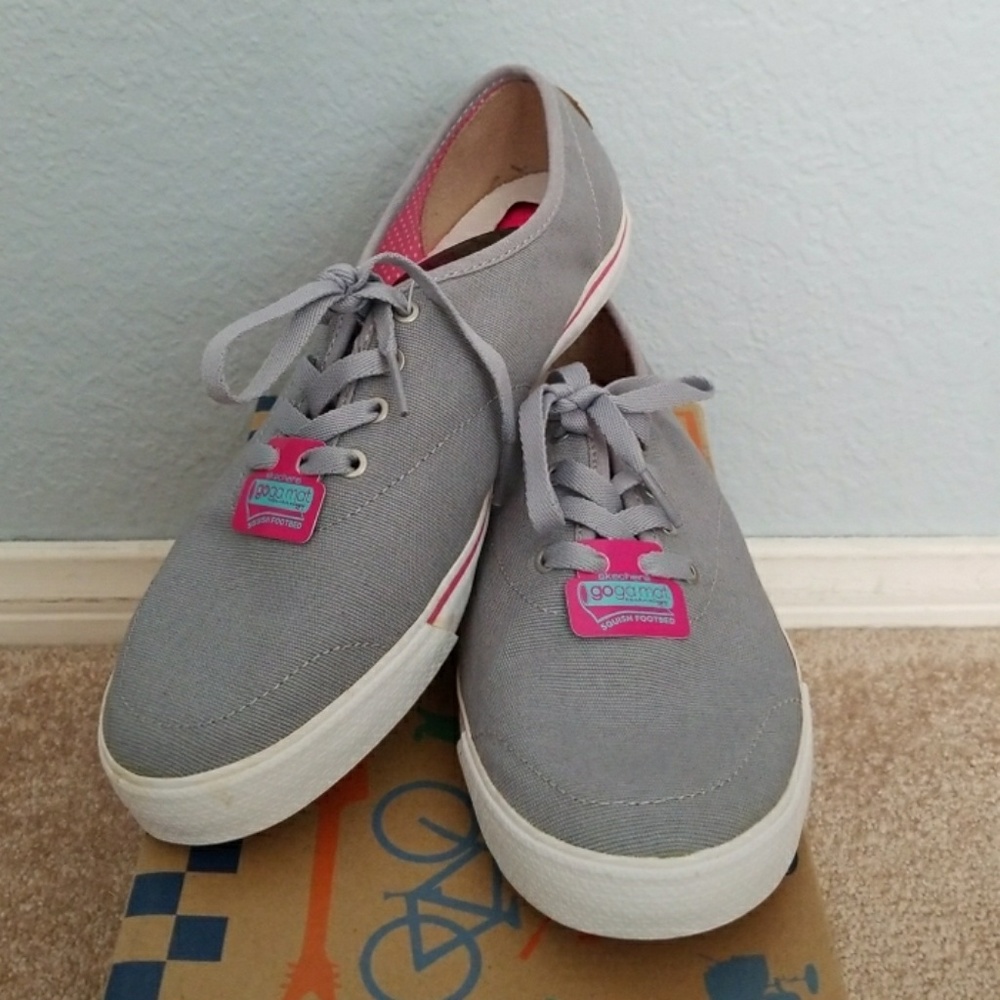 Skechers Grey Canvas Shoes
