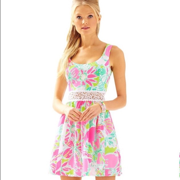 Lilly Pulitzer Don't Give A Cluck Dress - Picture 1 of 8