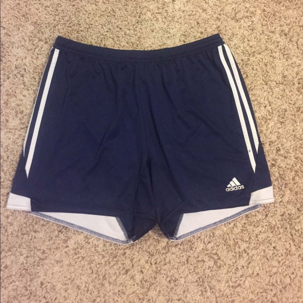 Blue Adidas shorts