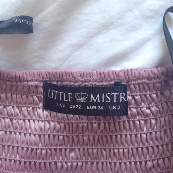 SOLD: Little Mistress Pleated Bandeau Maxi Dress - Picture 6 of 7