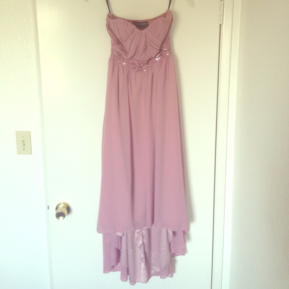 SOLD: Little Mistress Pleated Bandeau Maxi Dress - Picture 3 of 7