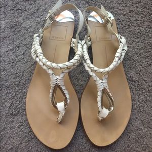 Dolce Vita white strappy sandals