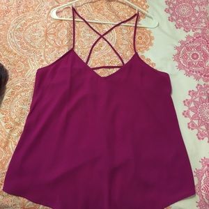 Crossback pink blouse