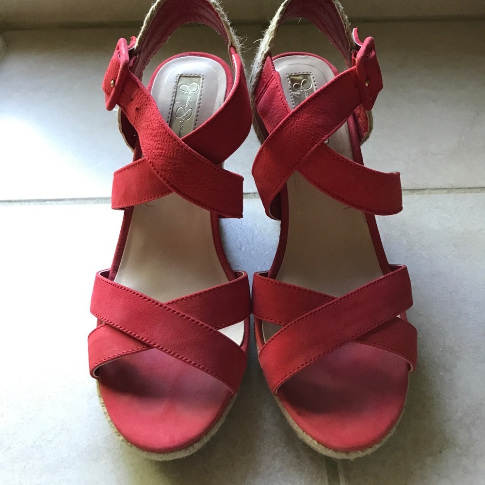 Jessica Simpson coral wedges! (6)